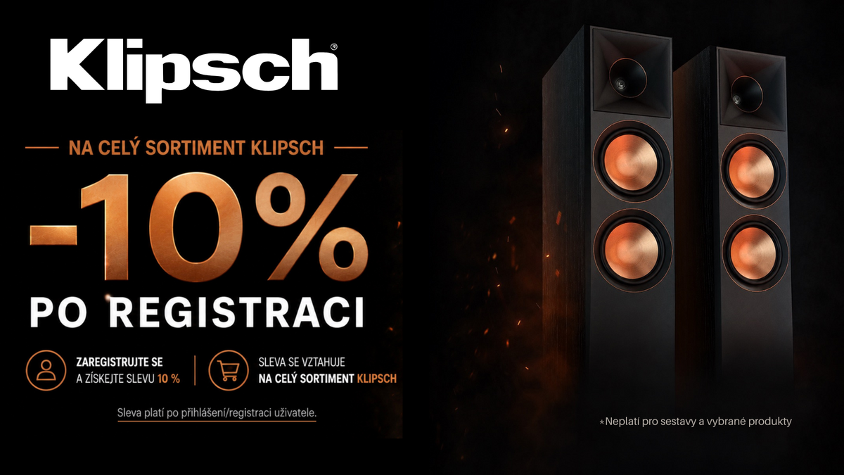 ✅ Získejte Klipsch nyní se slevou 10 % po registraci