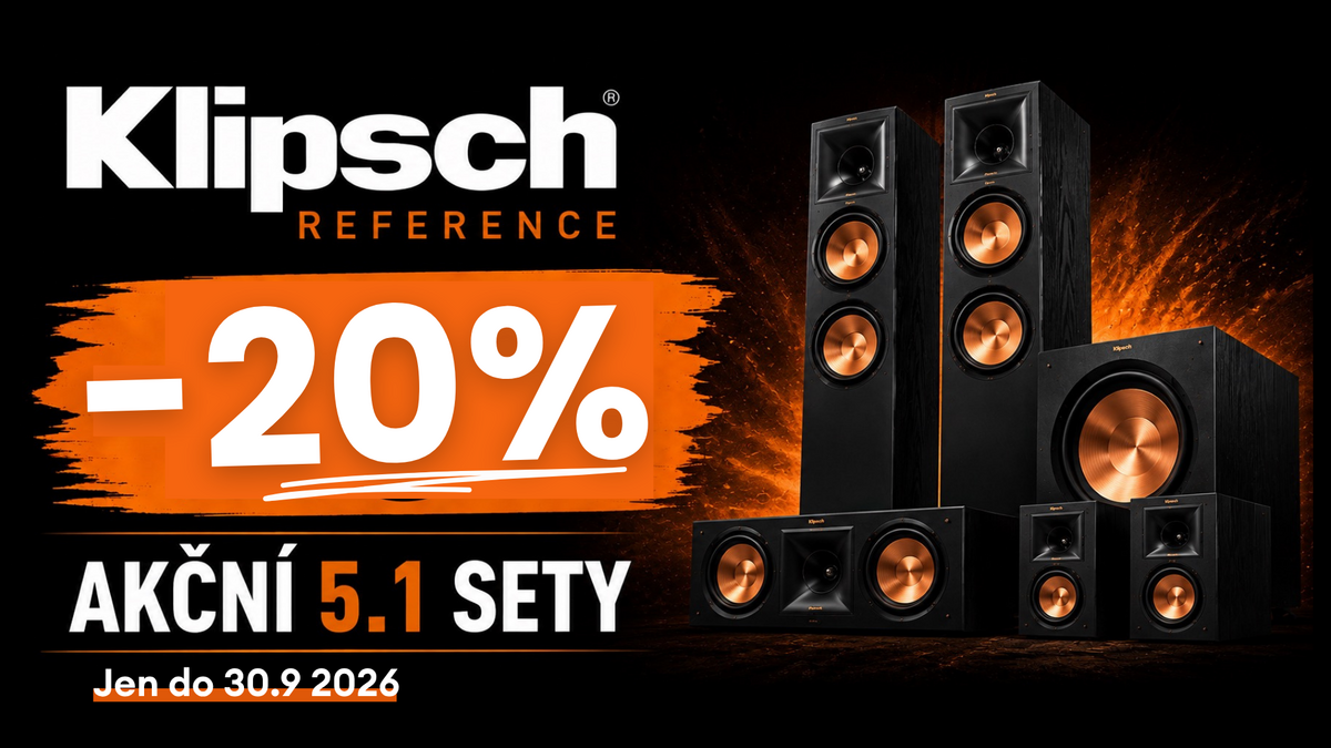 Klipsch Reference 5.1 sety se slevou  - 20 % - Jen do 30.9 2026
