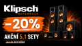 Klipsch Reference 5.1 sety se slevou - 20 % - Jen do 30.9 2026