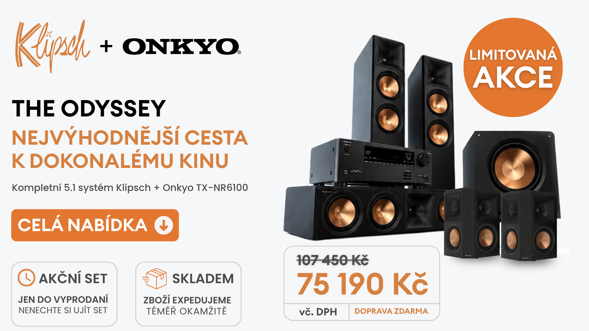 Akční nabídka Klipsch Odyssey