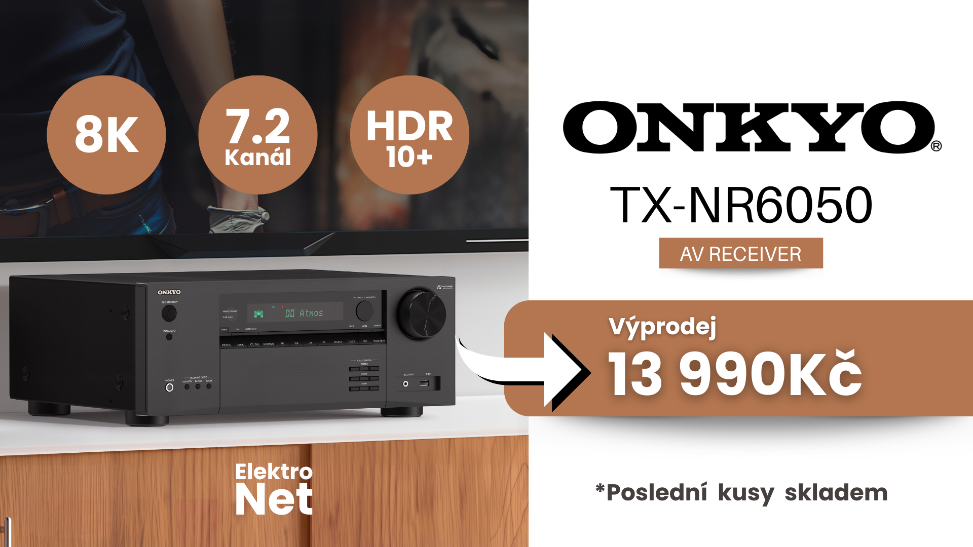 ONKYO TX-NR6050| Výkonný Hi-Fi stereo receiver s čistým, detailním zvukem