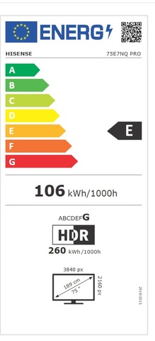 Hisense 75E7NQ PRO