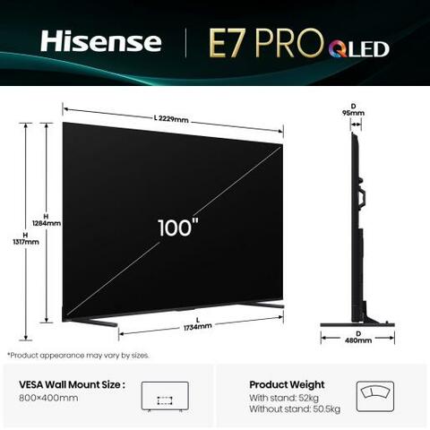 Hisense 100E7Q PRO