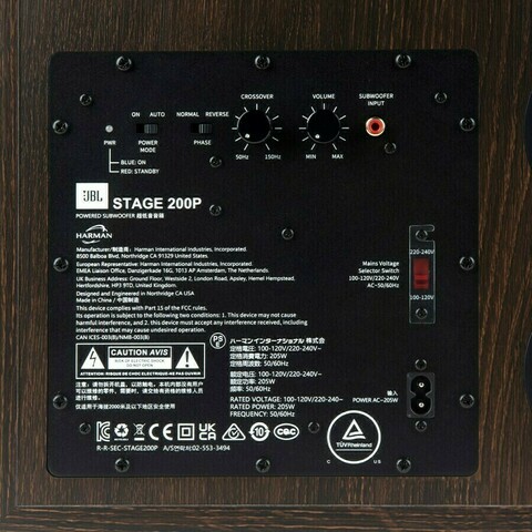 JBL STAGE 200P černý