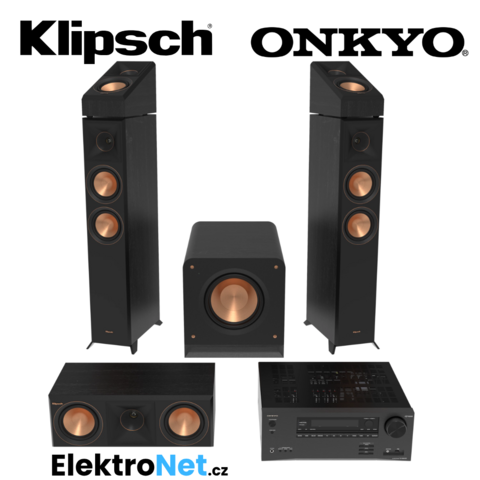 KLIPSCH SET RP-8000F II | RP-1000SW | RP-500C II | RP-500SA II | ONKYO TX-NR6100