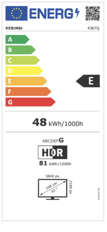 Hisense 43E7Q